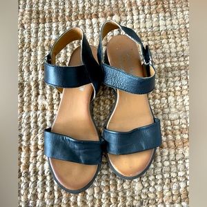 Genuine Leather Strap Sandals